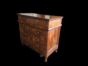 Elegante cassettone in radica